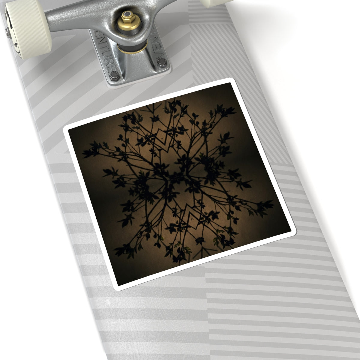Dark Japandi Shadow Play in Golden Hour | Shadow Zen Sticker
