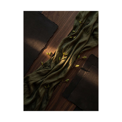 Silk Drape Spring Wall Art Print | Dark Japandi Bold Design