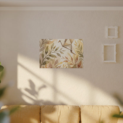 Fukinsei Paper Fold Canvas Art - Japandi Watercolor