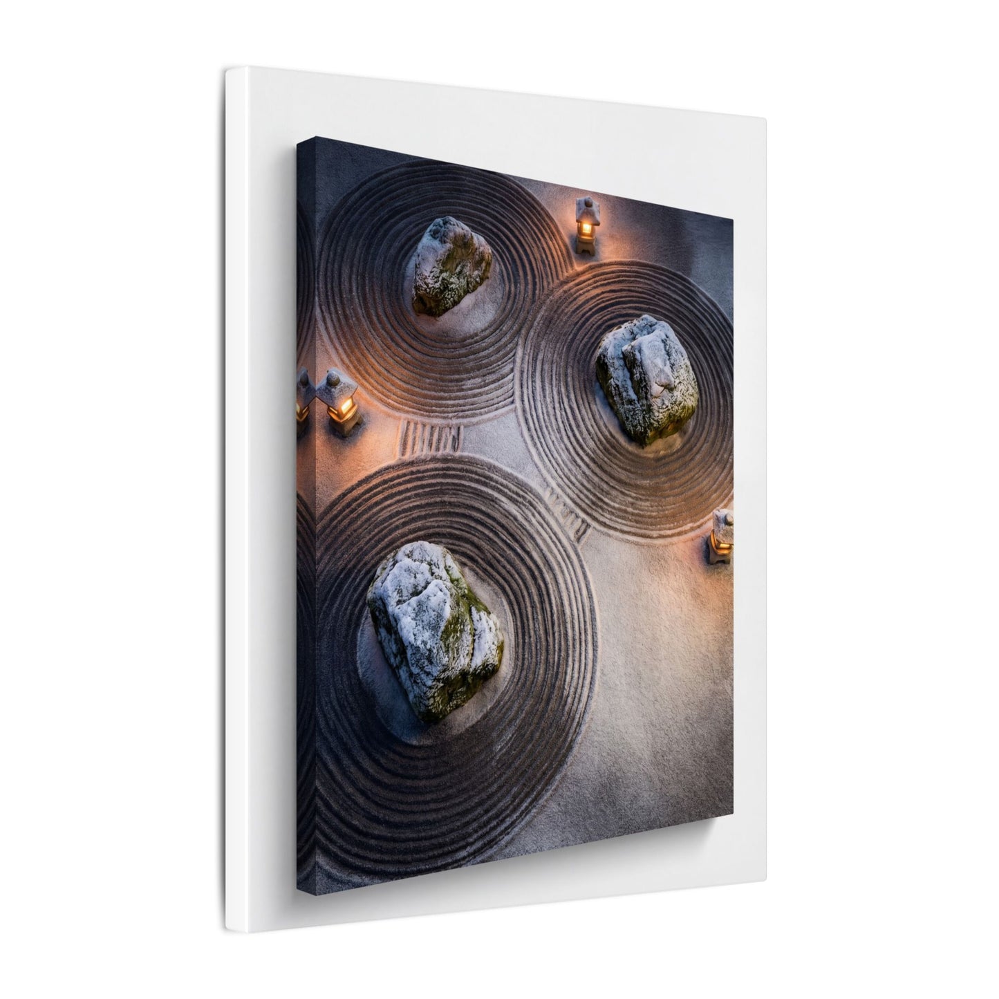 Candlelight Rock Garden Canvas Art - Japandi Ma