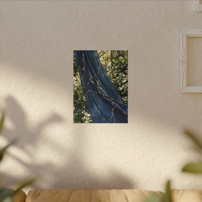 Resilient Silk Drape Canvas Art - Gold Repair Kintsugi