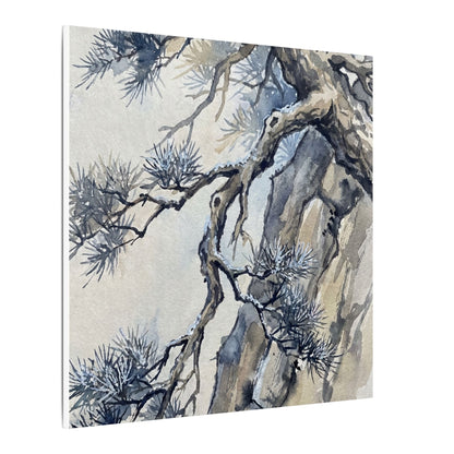Moonlight Pine Tree Canvas Art - Japandi Seijaku