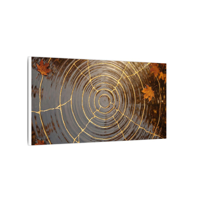 Artful Water Ripple Canvas Art - Gold Vein Kintsugi