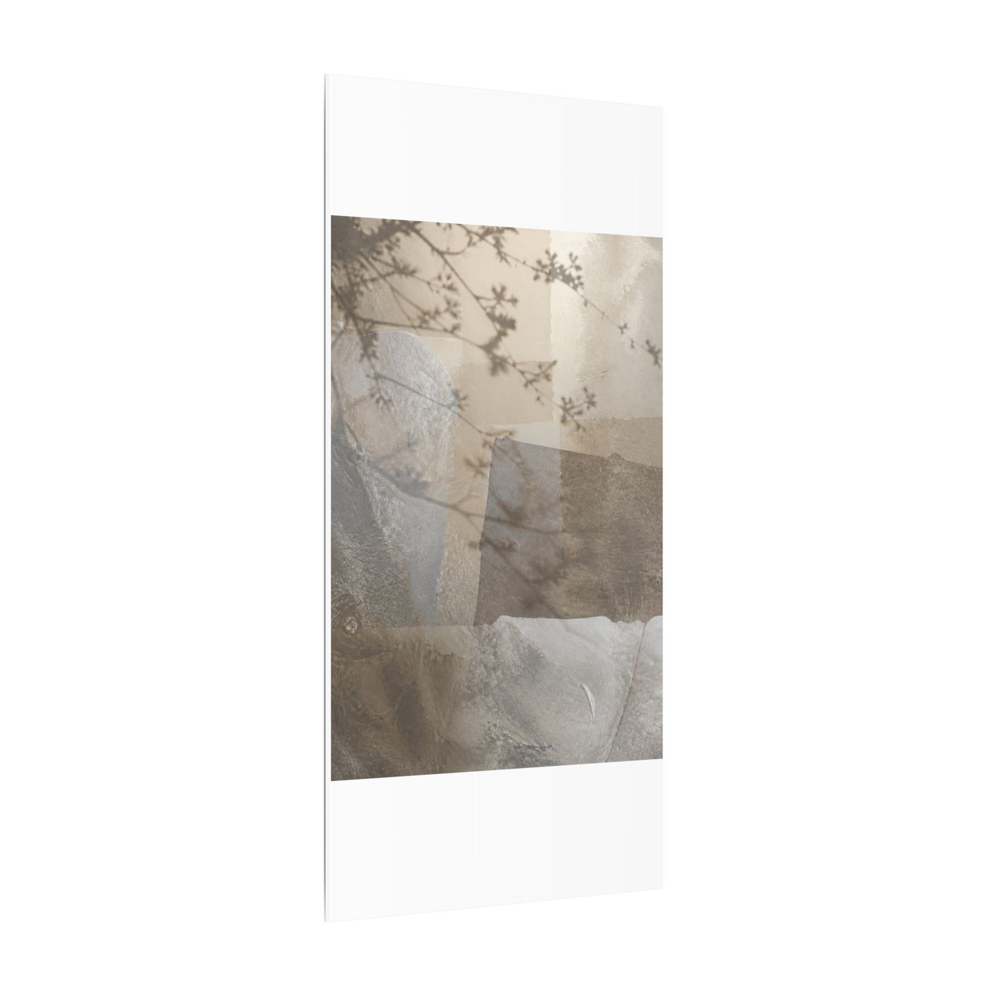 Neutral Shadow Play Canvas Art - Texture Japandi