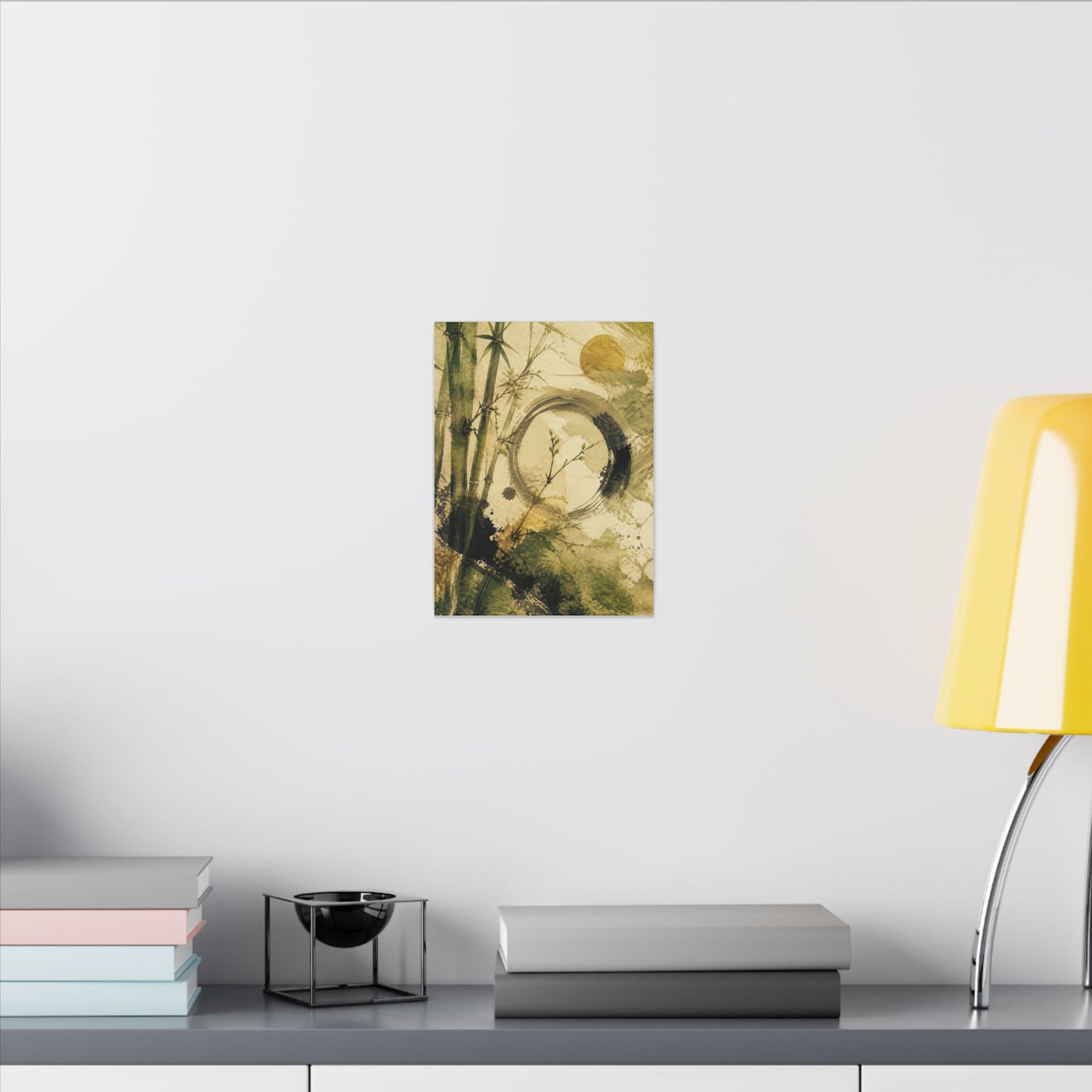 Ink Brushstroke Sumi E Canvas Art | Calm Zen Art