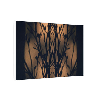 Dark Japandi Shadow Play in Golden Hour | Shadow Zen Canvas Art