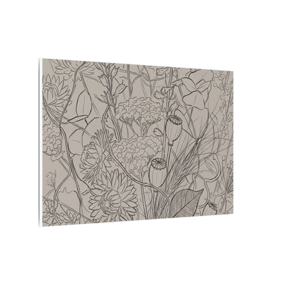 Summer Dried Flowers Minimal Line Canvas Art | Elegant Decor