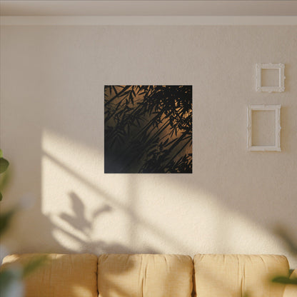 Sophisticated Shadow Play Canvas Art - Shadow Zen Dark Japandi