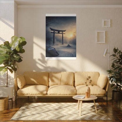 Zen Torii Gate in Golden Hour | Karesansui Canvas Art