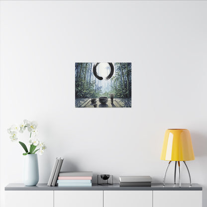 Seijaku Tea Ceremony Canvas Art - Zen Enso