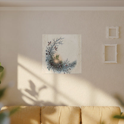 Winter Shoji Screen Forest Whimsy Canvas Art | Enchanting Decor