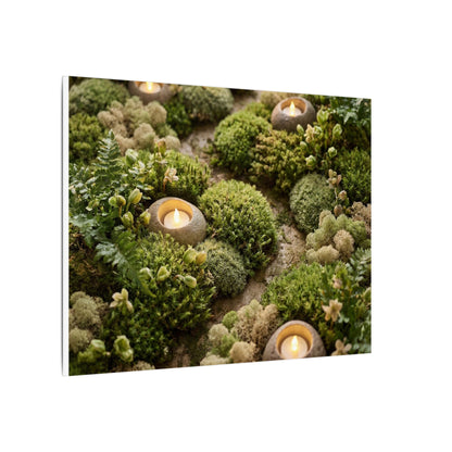 Moss Close Up Japanese Pattern Canvas Art | Neutral Japandi Art