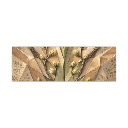Kanso Paper Fold Canvas Art - Japandi Japanese Pattern