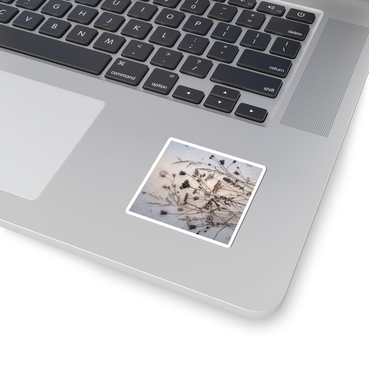 Japandi Dried Flowers in Dawn | Japanese Pattern Sticker