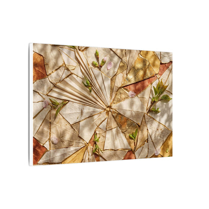 Resilient Paper Fold Canvas Art - Gold Repair Kintsugi