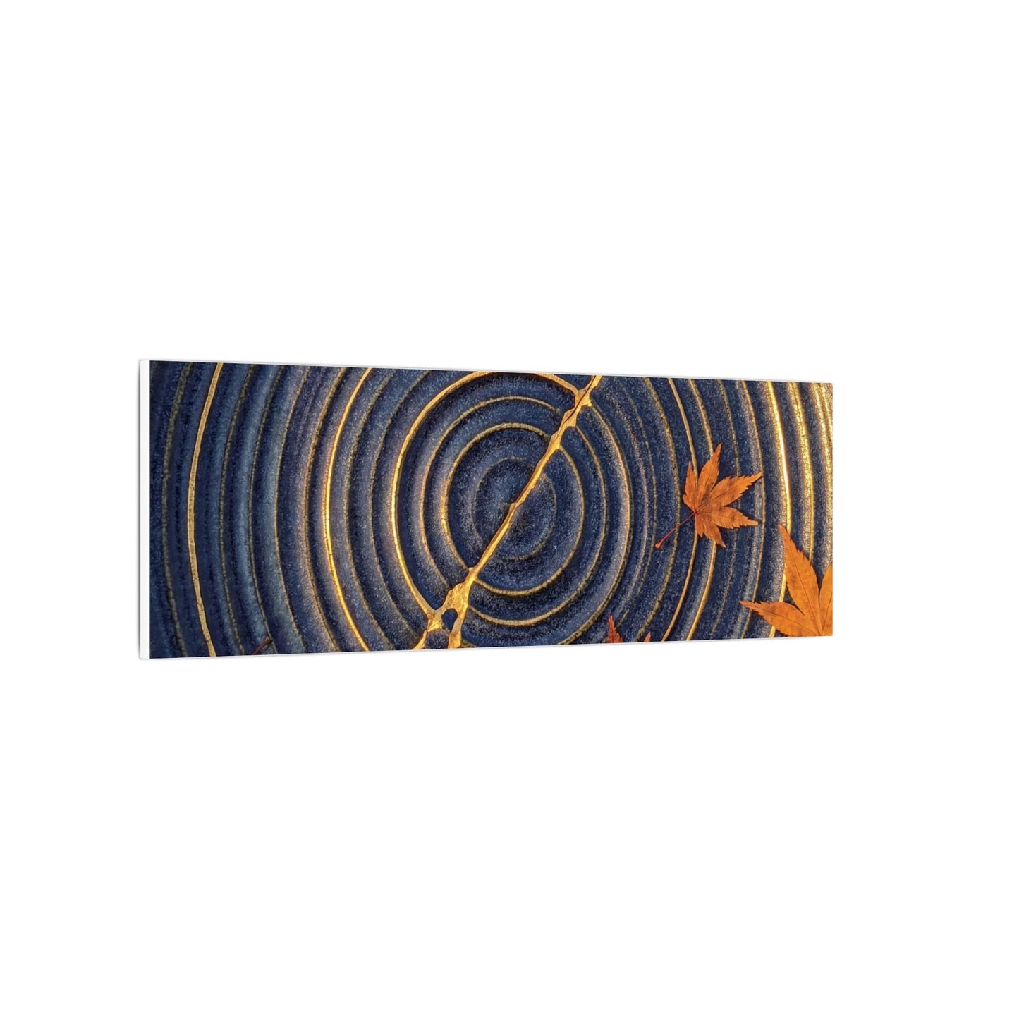 Water Ripple Gold Repair Canvas Art | Healing Kintsugi Art