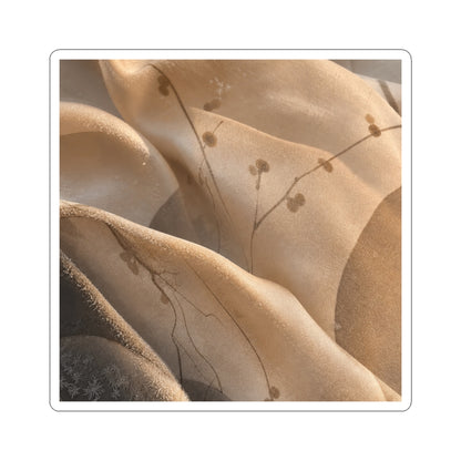 Ma Silk Drape Sticker - Japandi Japanese Pattern
