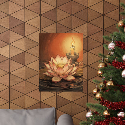 Winter Dried Flowers Texture Wall Art Print | Elegant Decor