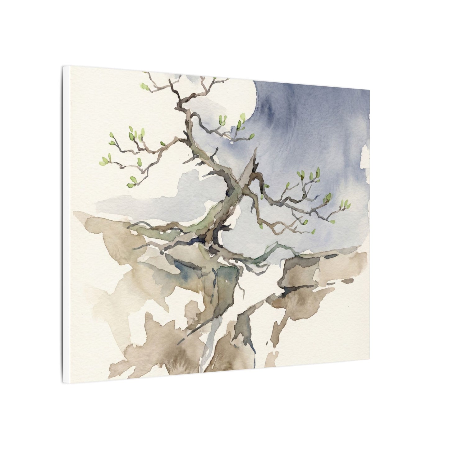 Moonlight Pine Tree Canvas Art - Japandi Ma