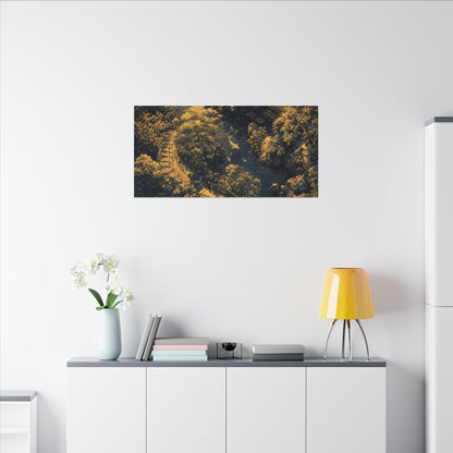 Contemplative Moonlit Garden Canvas Art - Ukiyo E Inspired Zen