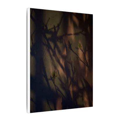Candlelight Shadow Play Canvas Art - Dark Japandi Shibui