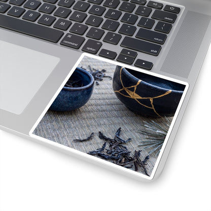 Tea Ceremony Gold Vein Sticker | Artful Kintsugi Art