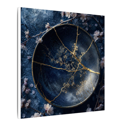 Cherry Blossom Winter Canvas Art | Kintsugi Philosophical Design