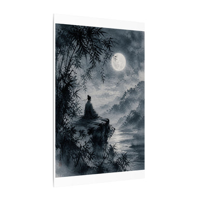Ink Brushstroke Sumi E Canvas Art | Serene Zen Art