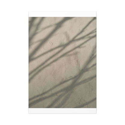 Shadow Play Japanese Pattern Canvas Art | Warm Japandi Art