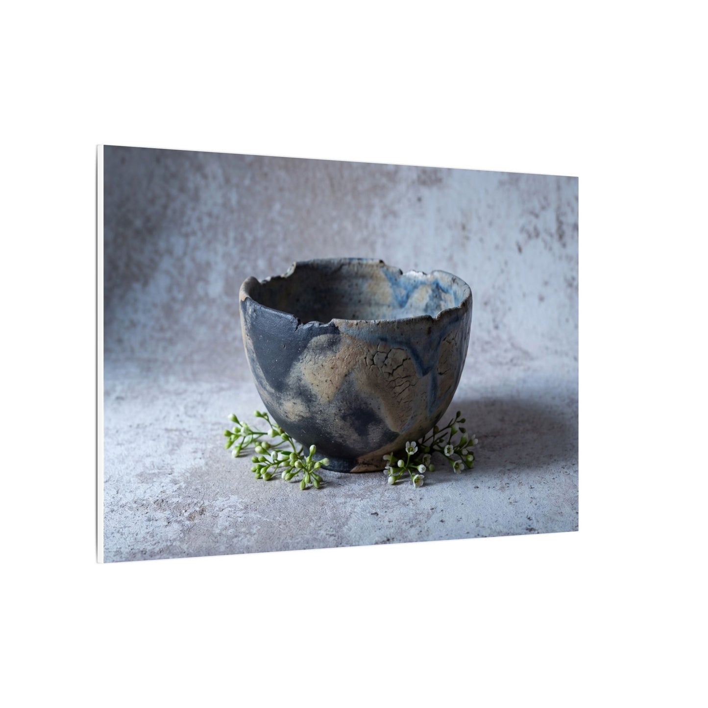 Ceramic Bowl Spring Canvas Art | Japandi Warm Design