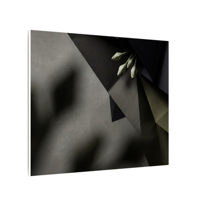 Paper Fold Moody Minimal Canvas Art | Luxurious Dark Japandi Art