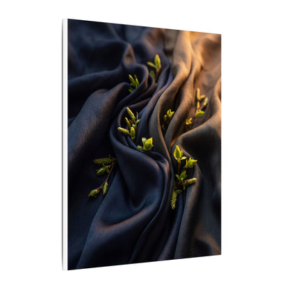 Spring Silk Drape Moody Minimal Canvas Art | Luxurious Decor