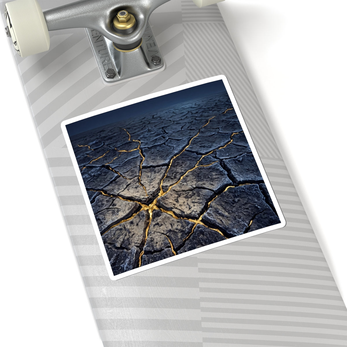Ma Cracked Earth Sticker - Kintsugi Broken Beauty