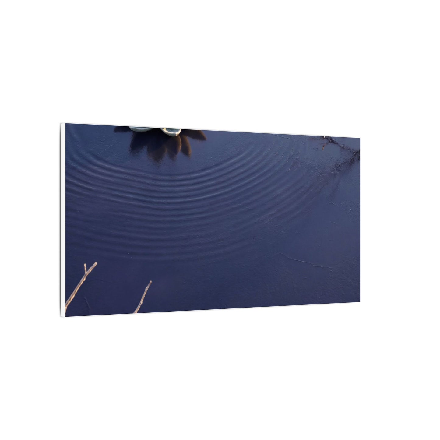 Lotus Flower Canvas Art | Winter Zen Karesansui Art