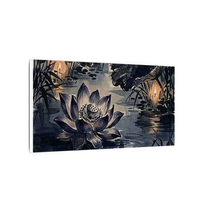 Fukinsei Lotus Flower Canvas Art - Zen Sumi E