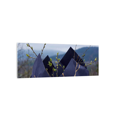 Paper Fold Canvas Art | Spring Kintsugi Gold Repair Art