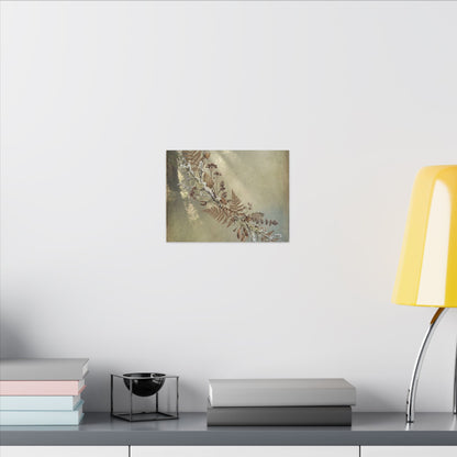 Winter Dried Flowers Forest Whimsy Canvas Art | Earthy Decor