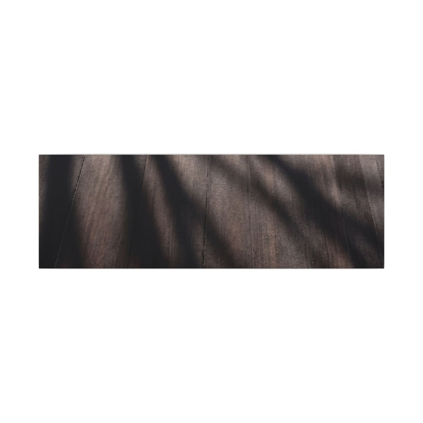 Dark Japandi Shadow Play in Dawn | Moody Minimal Canvas Art