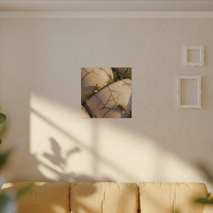 Spring Broken Pottery Gold Vein Canvas Art | Beautiful Decor