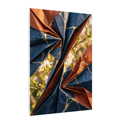 Golden Hour Paper Fold Canvas Art - Kintsugi Ma