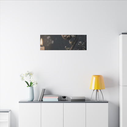 Candlelight Fern Unfurling Canvas Art - Japandi Ma