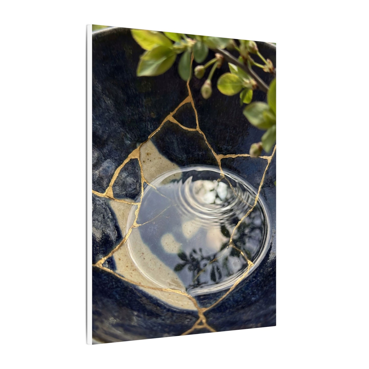 Water Ripple Spring Canvas Art | Kintsugi Beautiful Design