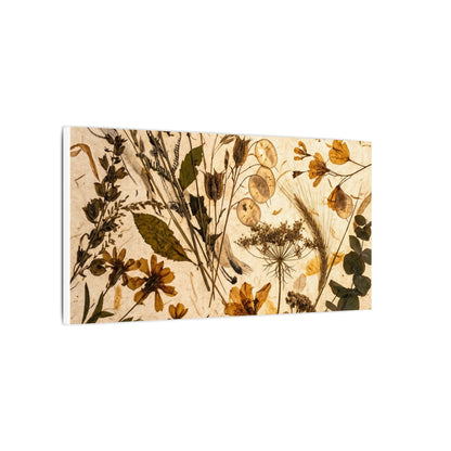 Dried Flowers Summer Canvas Art | Japandi Neutral Design