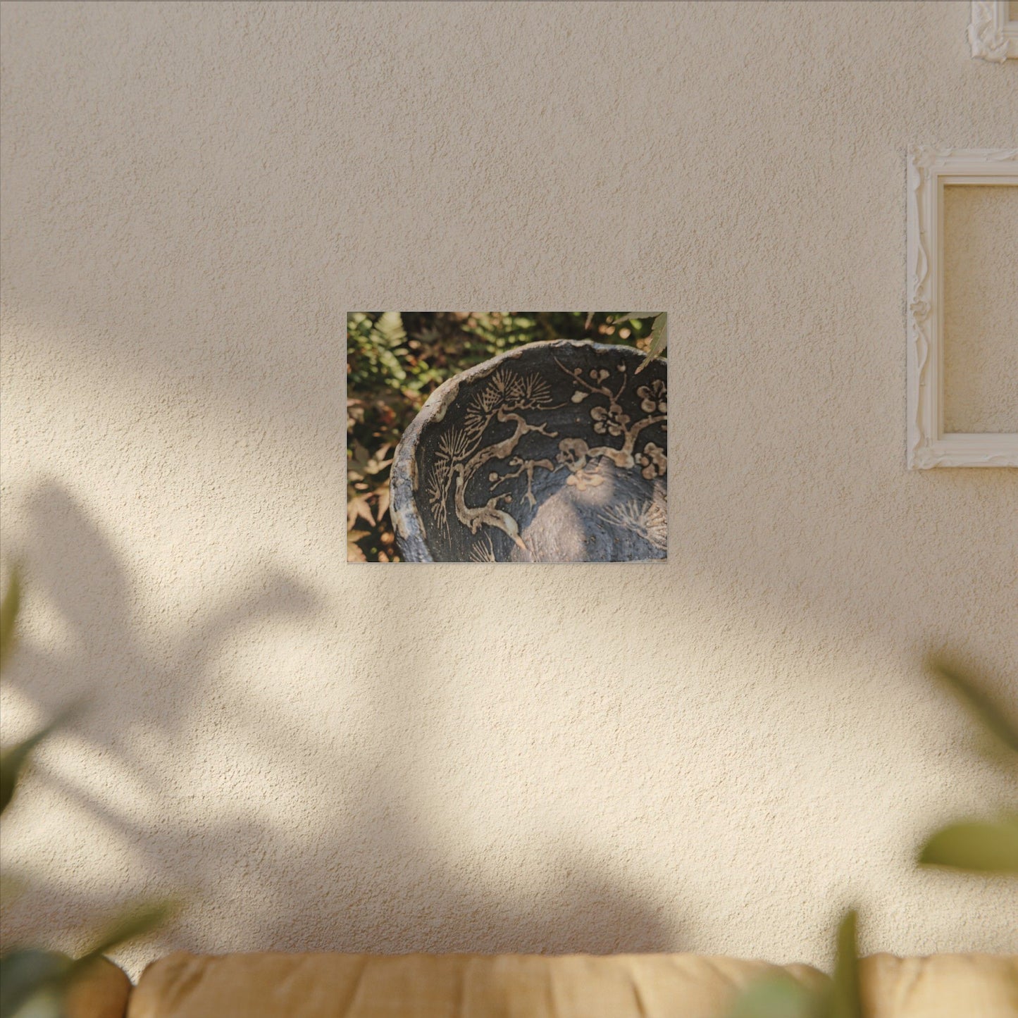 Ceramic Bowl Canvas Art | Summer Japandi Japanese Pattern Art
