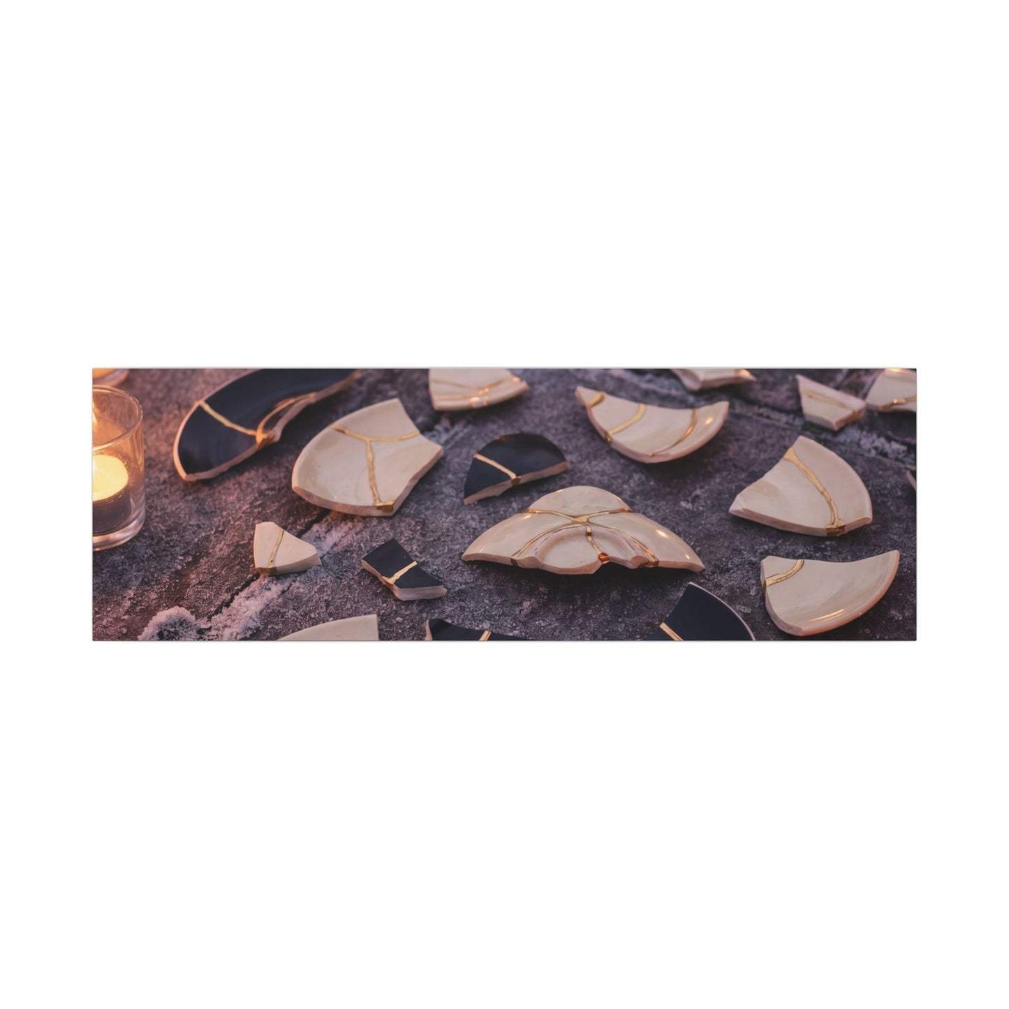 Winter Broken Pottery Broken Beauty Canvas Art | Beautiful Decor