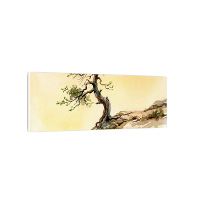 Golden Hour Pine Tree Canvas Art - Japandi Fukinsei
