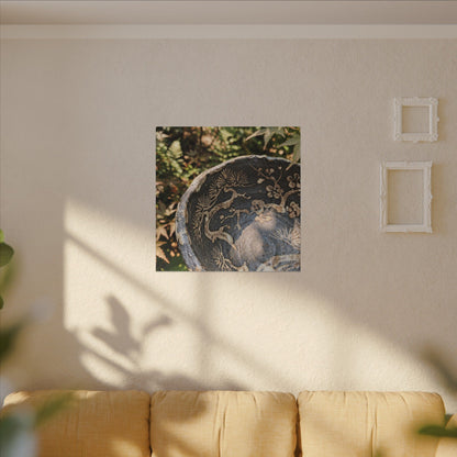 Ceramic Bowl Canvas Art | Summer Japandi Japanese Pattern Art