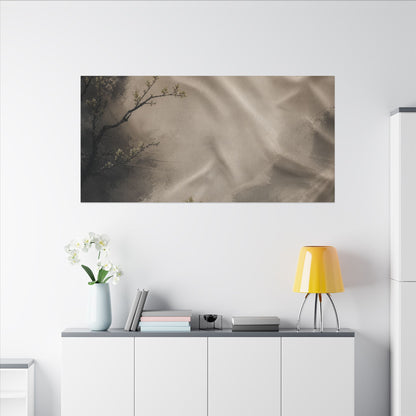 Silk Drape Canvas Art | Spring Japandi Japanese Pattern Art