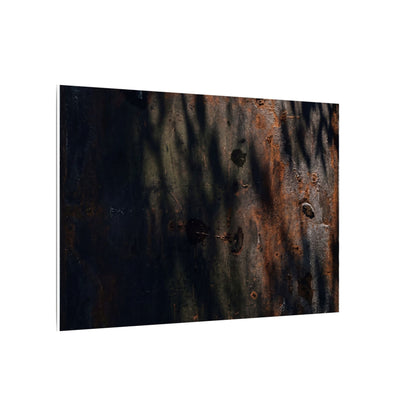 Rust Patina Shadow Zen Canvas Art | Luxurious Dark Japandi Art
