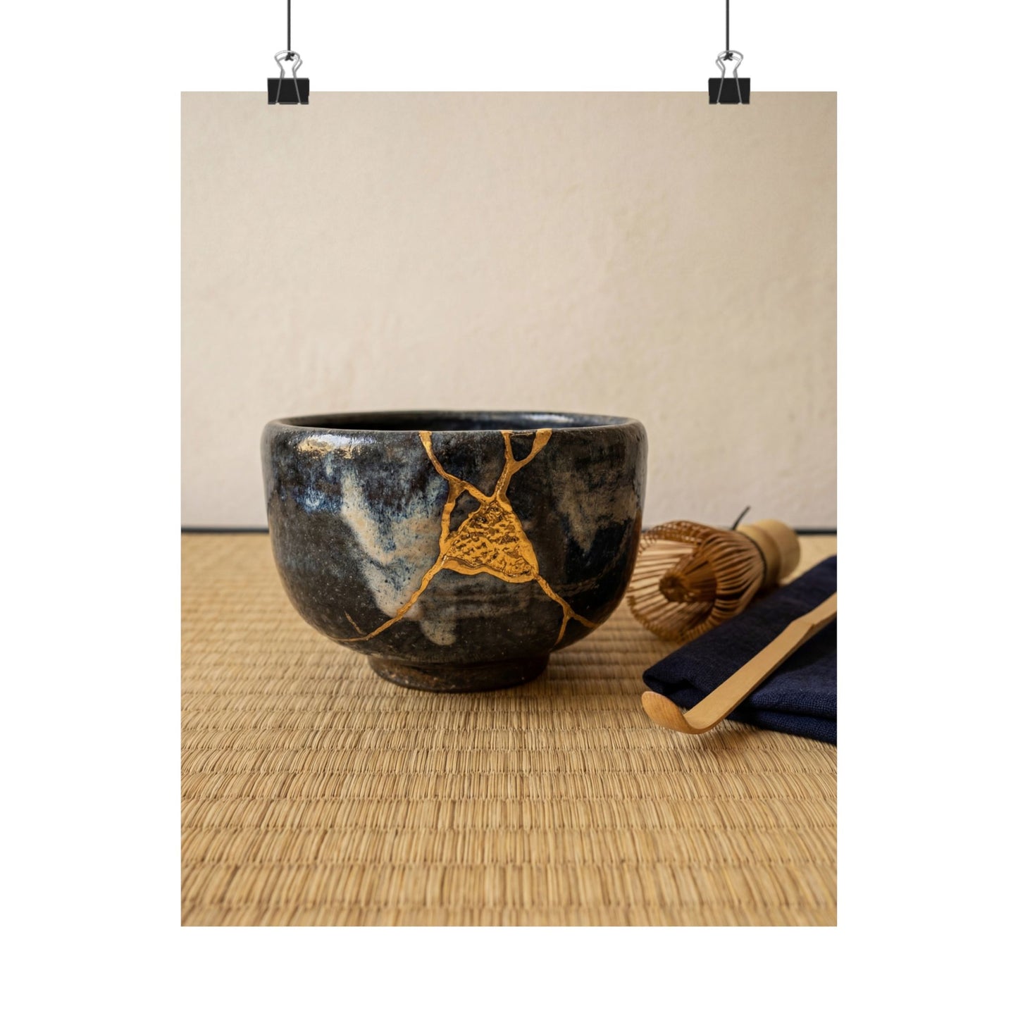 Tea Ceremony Summer Wall Art Print | Kintsugi Beautiful Design Art Print